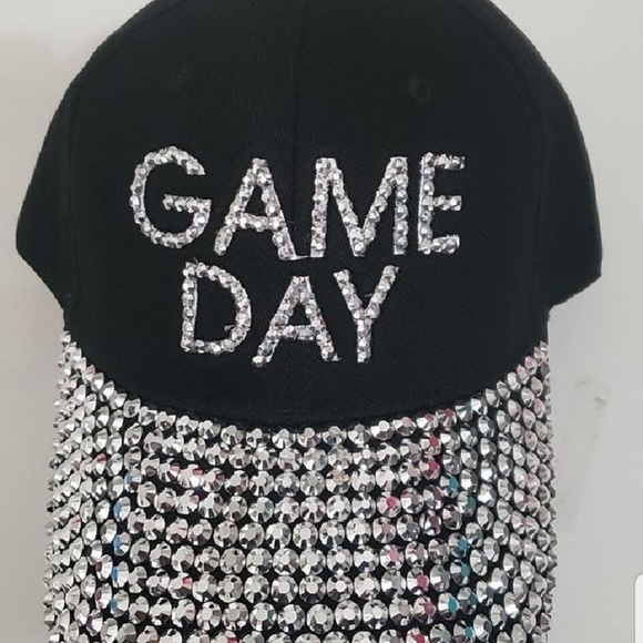 Black bling  baseball cap - Picture 5 of 6